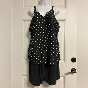 CHRISTINA Geometric JOGGER TANKINI *PLUS SIZE